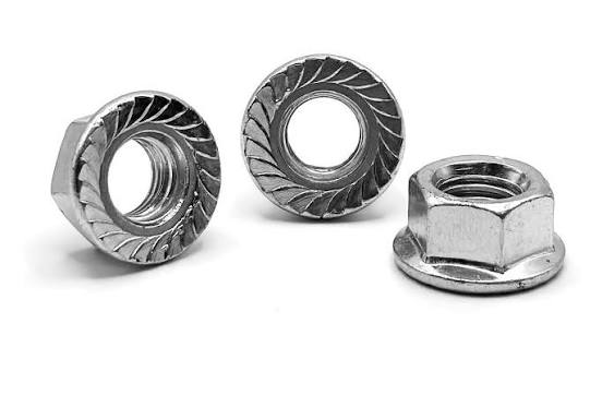 مهره واشردار فولادی DIN 6923 - M8
